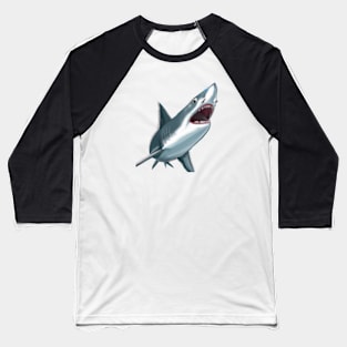 Cute Shark Drawing Baseball T-Shirt